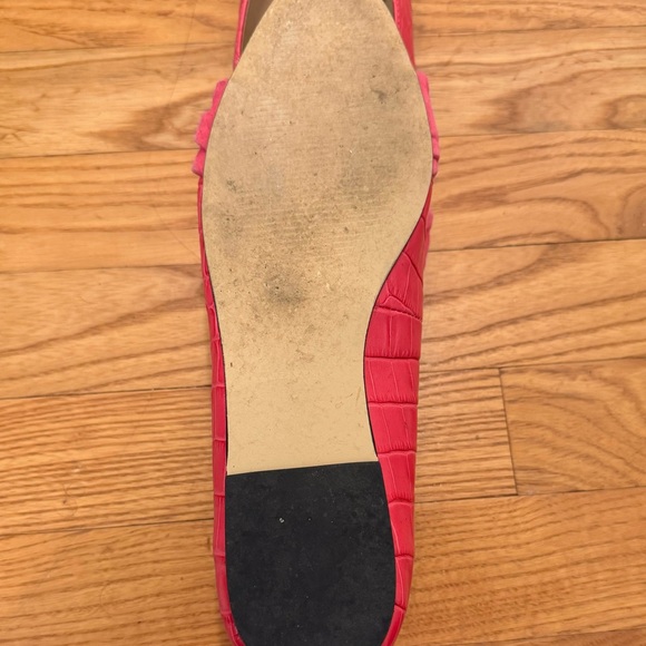 Talbots Pink Croc Flats EUC Sz 8 - Picture 5 of 7